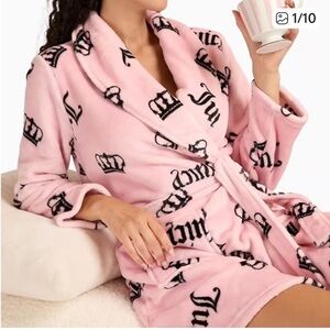 Juicy Couture Pink Crown Robe L/XL NWT